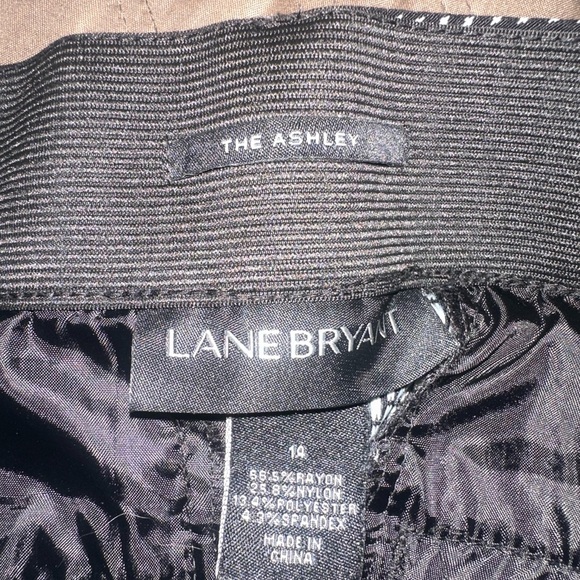 Lane Bryant Black & White dotted Cropped Dress Pants Plus size 14 - Picture 3 of 14